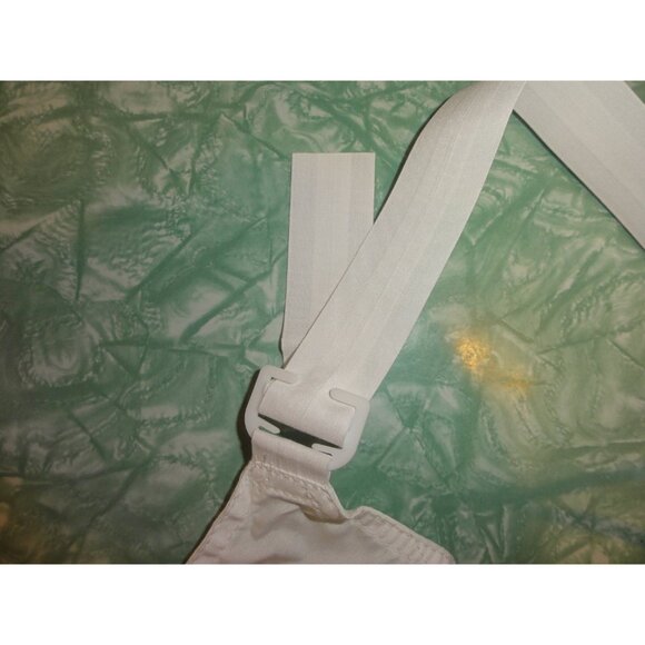 Vintage White Exquisite Form Bullet Bra 38 D circle stitch pointy bra pinup - Picture 6 of 7